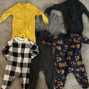 Old Navy Kids One Pieces Footies - Yellow, Gray, Black, Blue